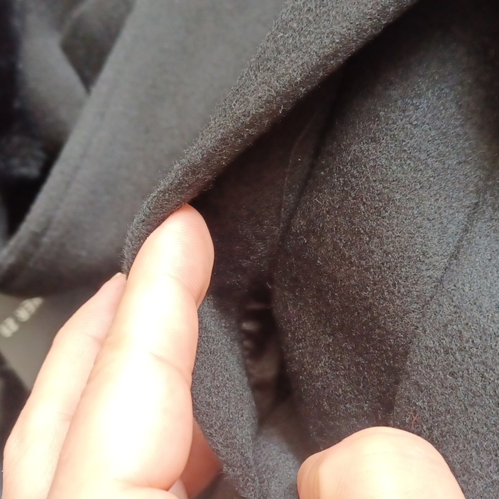 Forever 21 Black Faux Fur Trim Coat - Picture 13 of 16